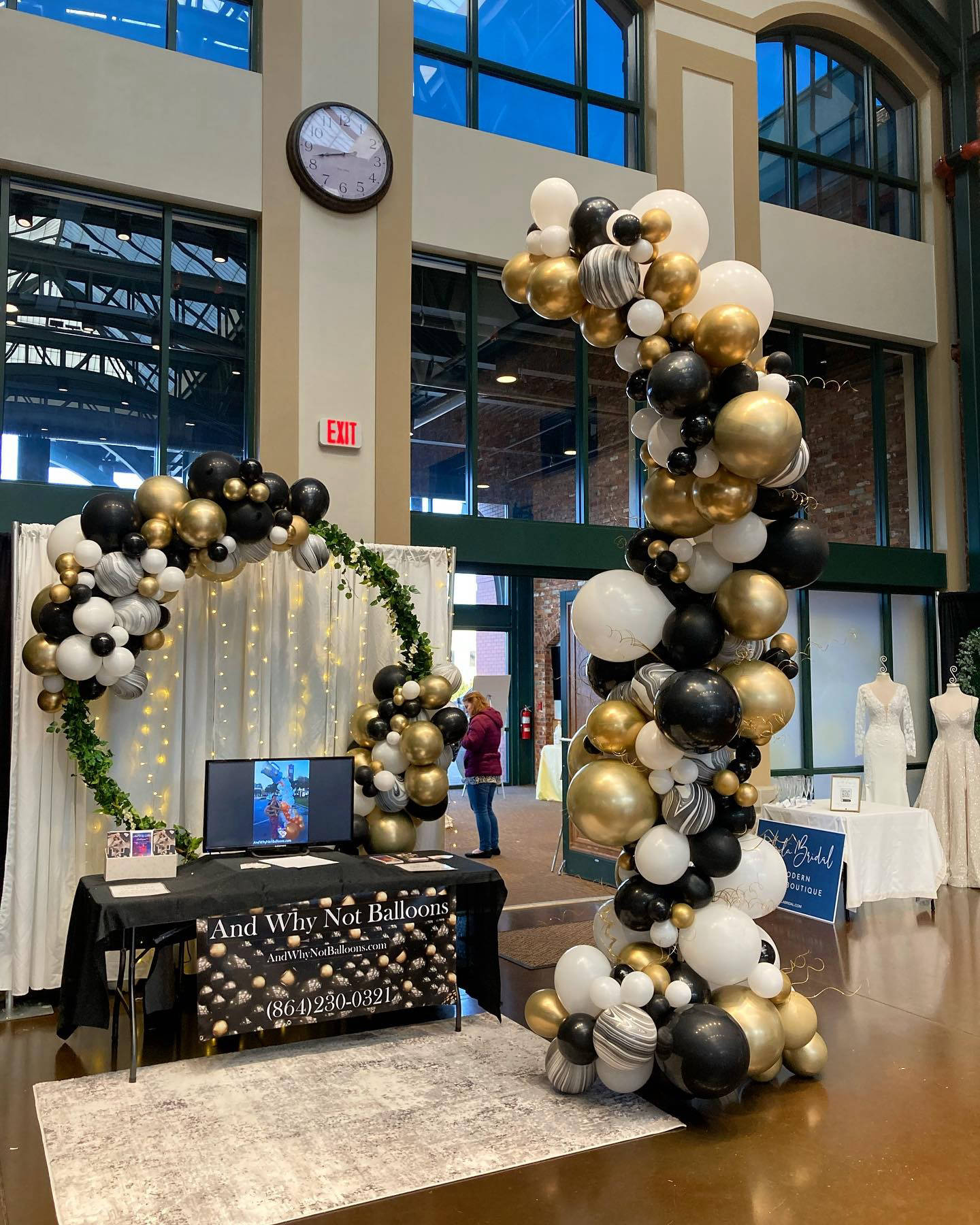 And Why Not Balloon Wedding expo pic greer sc