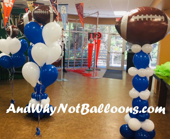 Simpsonville SC football themed balloon decor