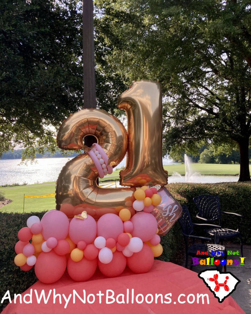 and why not balloons clemson sc upstate sc balloon custom deluxe birthday bouquet