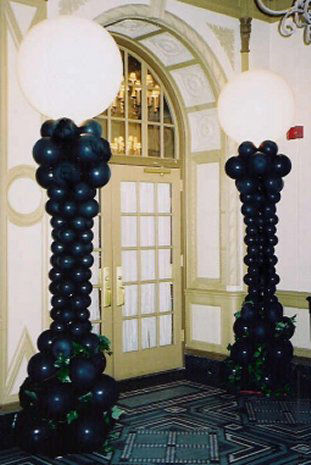 Greenville SC glamour themed custom balloon columns