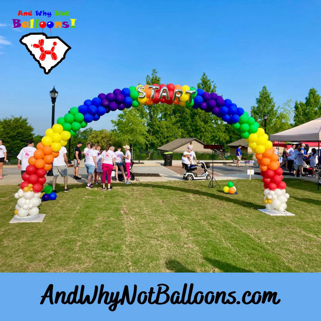 and why not balloons mauldin sc rainbow run