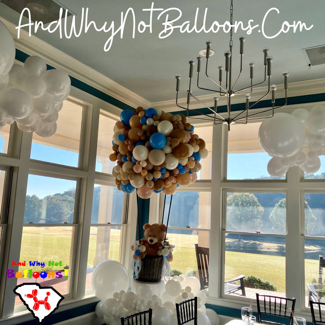 And Why Not Balloons Organic Balloons baby shower Greenville SC