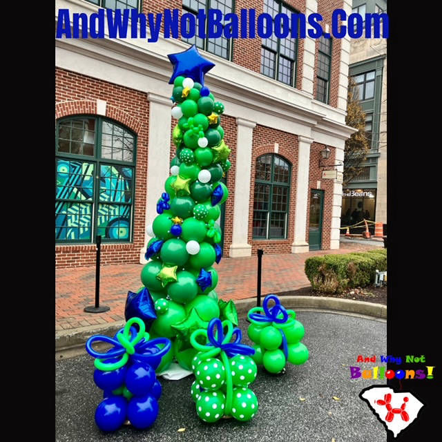 And Why Not Balloons Organic Handmade Balloon Christmas Tree Mauldin SC