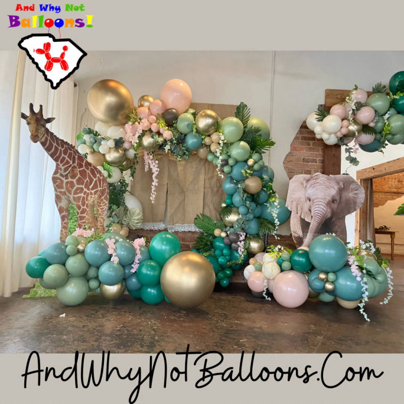 And Why Not Balloons Safari Balloon Decor Upstate SC