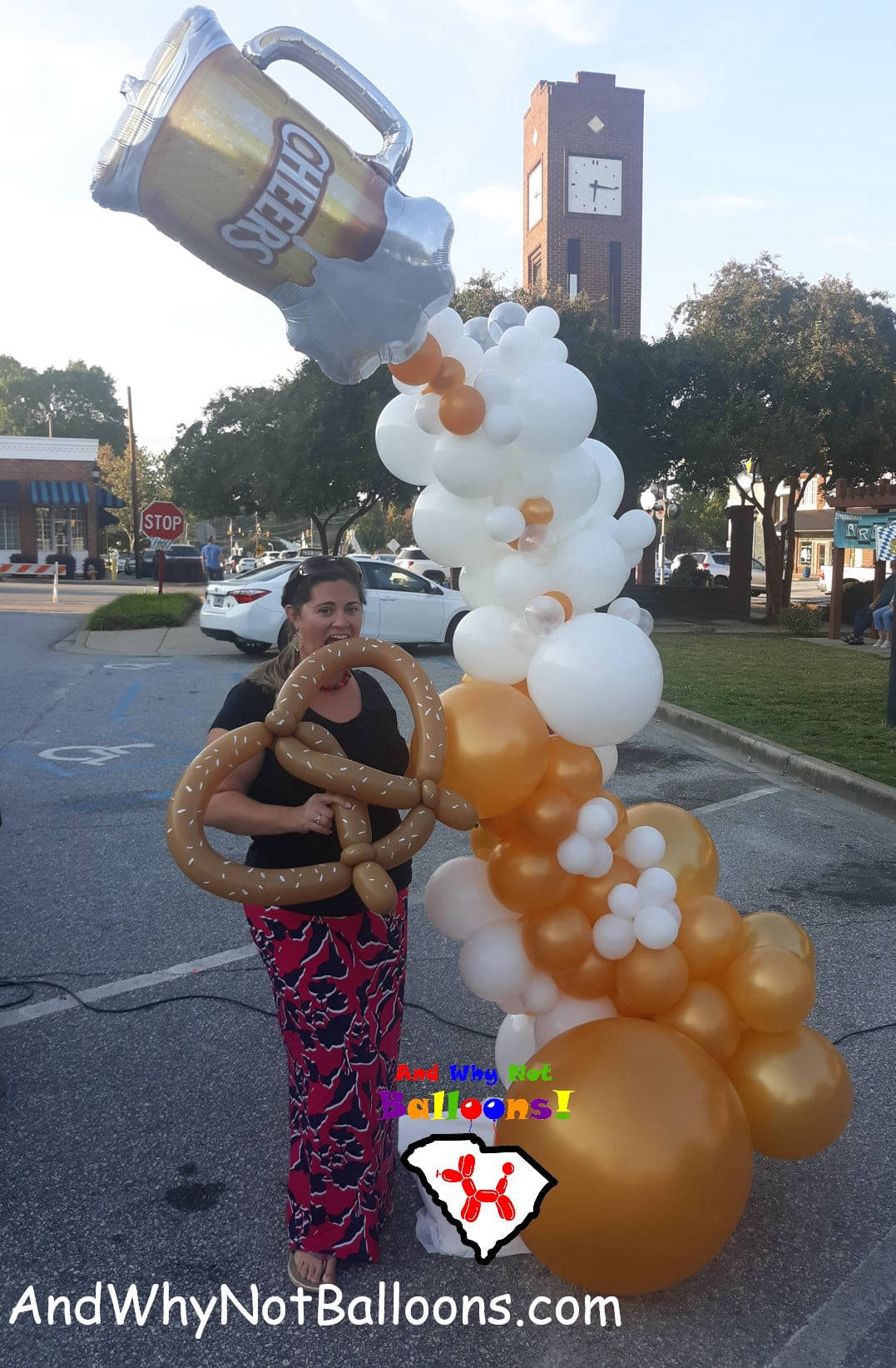 and why not balloons simpsonville sc upstate sc balloon organic demi arch twisted balloons