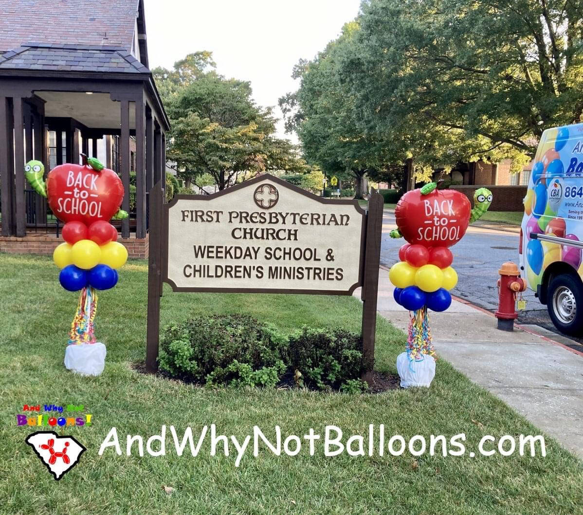 and why not balloons spartanburg sc duncan sc upstate sc balloon party poles back to school