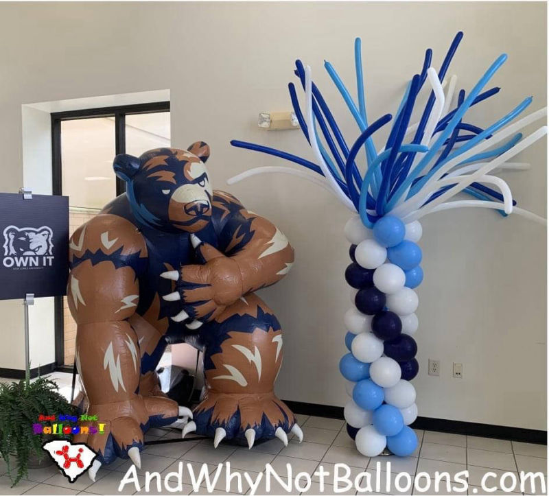 and why not balloons spartanburg sc taylors sc upstate sc balloon wacky waver columns back to school