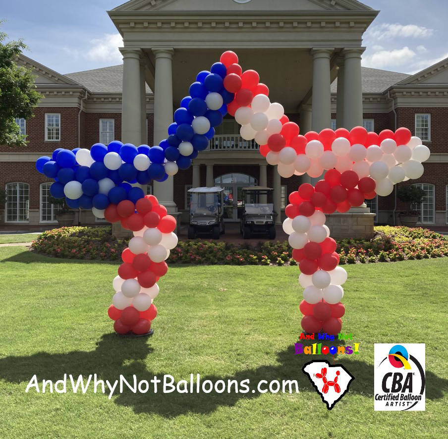 and why not balloons spartanburg sc upstate sc custom balloon star arch