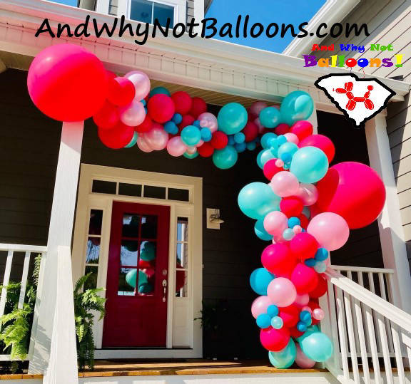 and why not balloons travelers rest sc marietta sc upstate sc balloon organic demi arch decorations