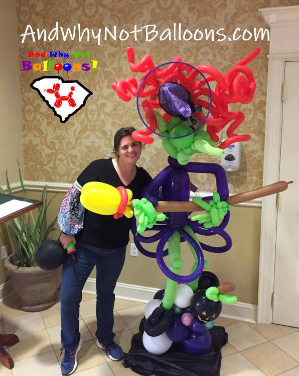 anderson sc custom balloon characters halloween witch and why not balloons
