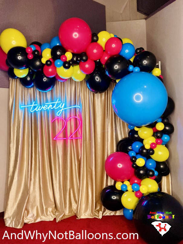 AndWhyNotBalloons Custom Balloon Organic Arch New Years Greer SC