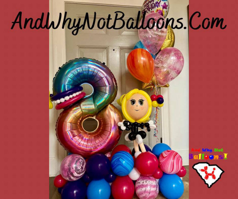 andwhynotballoons Deluxe bouquet cheer andwhynotballoons spartanburg, SC.