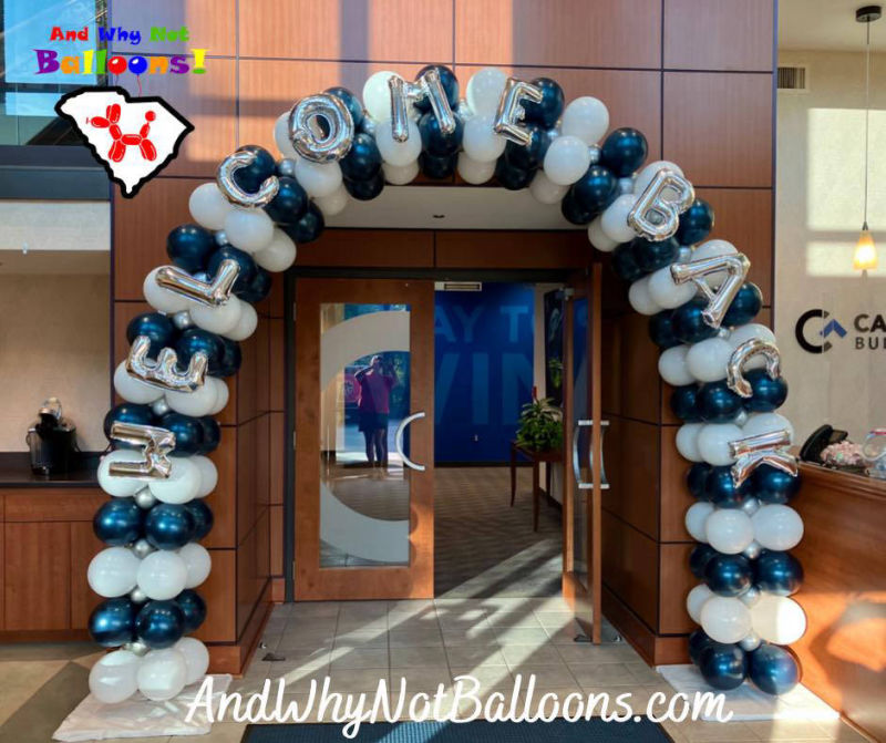 andwhynotballoons Welcome Back Flat Arch andwhynotballoons Mauldin SC.