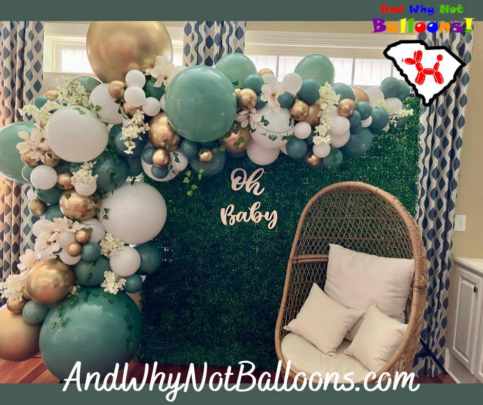 baby shower Oh Baby andwhynotballoons Spartanburg SC.