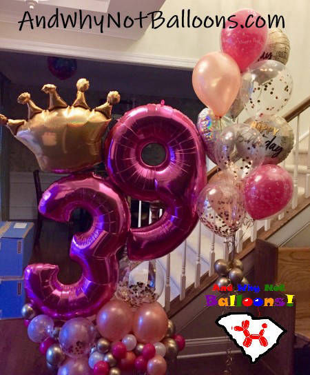 duncan sc balloon decor and why not balloons custom birthday bouquet
