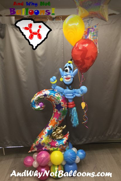 Travelers Rest SC Custom twisted balloon decor Aladdin themed birthday