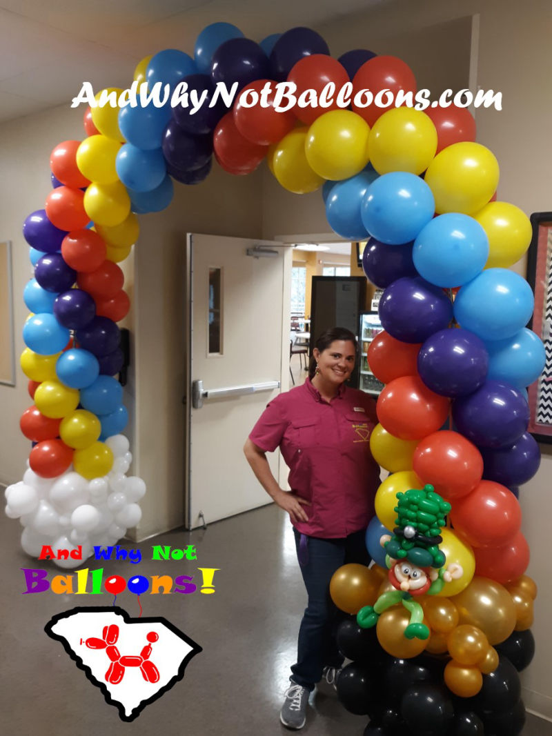 Spartanburg SC custom St Patricks Day balloon arch