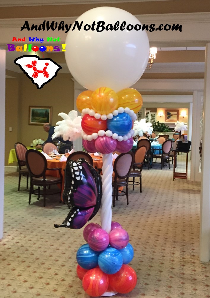 Mauldins SC custom glamour great gatsby balloon column