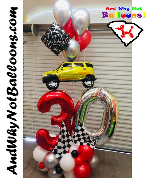 Taylors SC birthday party balloon custom organic arrangement