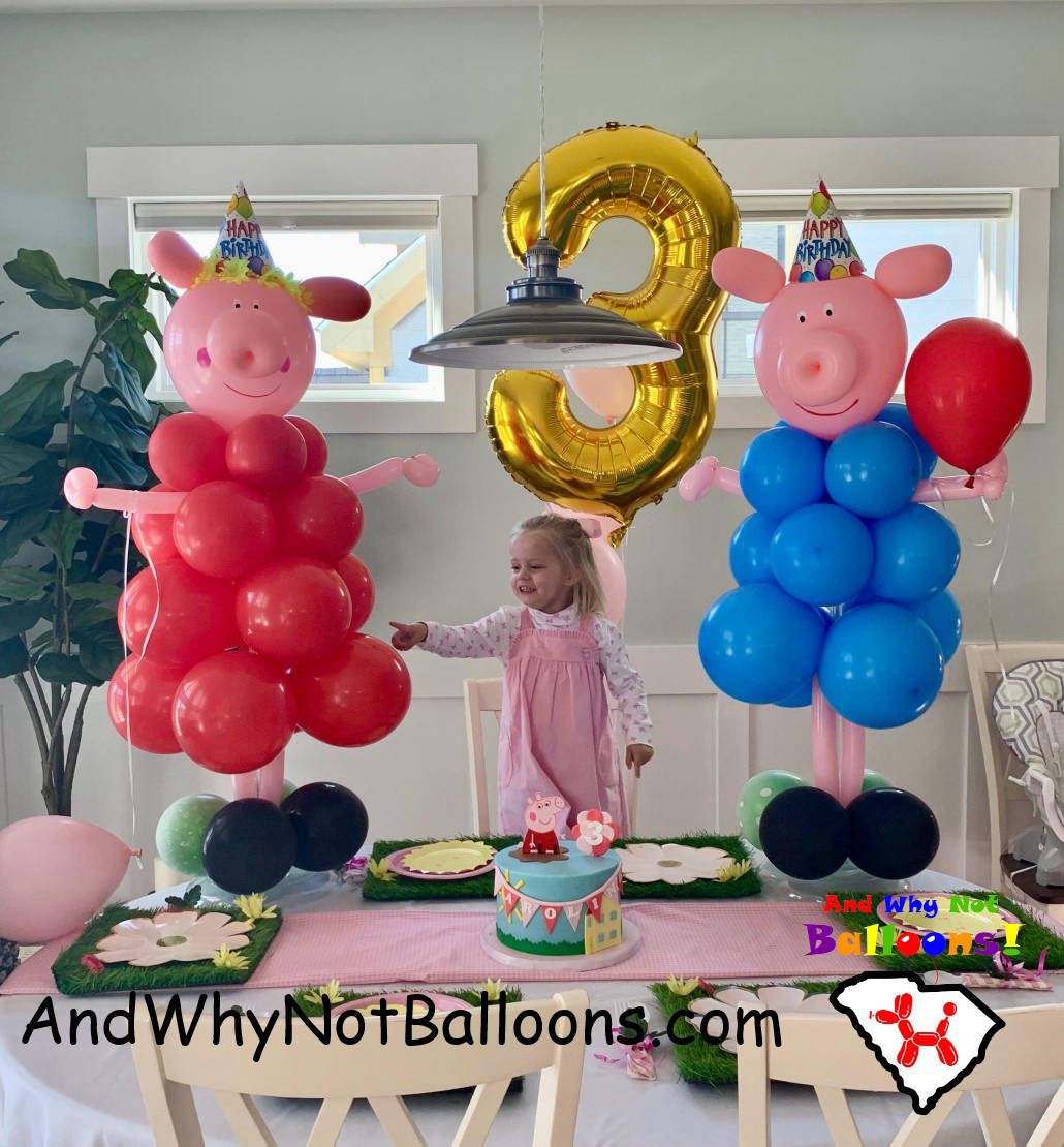 mauldin greer sc balloon decor and why not balloons custom birthday characters