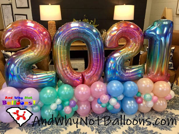 taylors sc balloon decor and why not balloons custom new years balloons