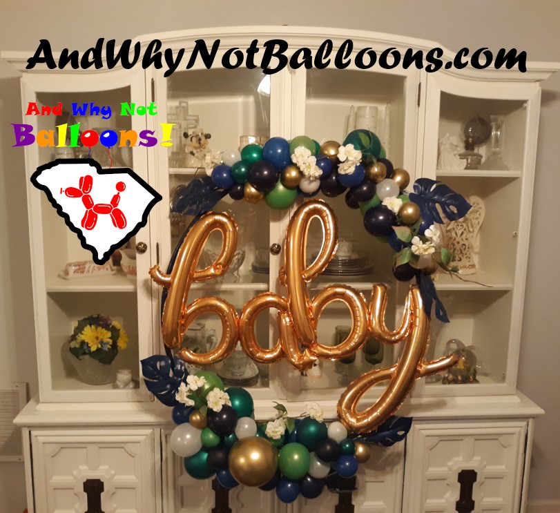 Simpsonville SC babyshower party balloon ring